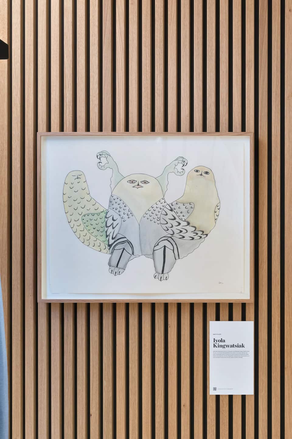 Iyola Kingwatsiak, untitled 185-0001, 2023, 20×26 in graphite, coloured pencil and ink. Photo by Joas Souza.